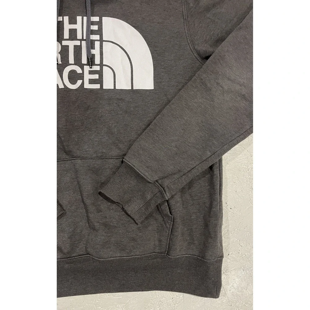 North Face Hoodie Mens Small Gray Sweatshirt Shirt Pullover Graphic‎ Logo